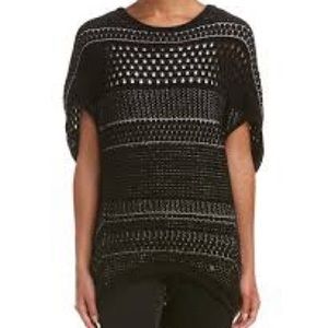 ESCADA black/white Oversized sweater poncho S